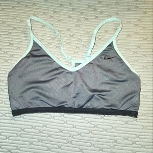 Nike Aqua Teal Mint Green Sports Bra Workout Yoga V Neck Small Medium